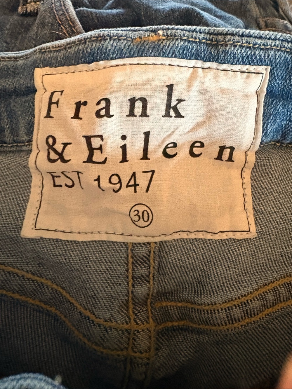 Frank & Eileen Derry Straight Leg Jeans, size 30 - Picture 6 of 7